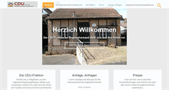 Desktop Screenshot of cdu-regionalverband.de