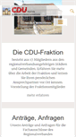 Mobile Screenshot of cdu-regionalverband.de